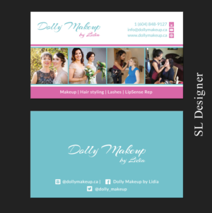 Design de Carte de Visite par SL Designer pour Dolly Makeup by Lidia | Design : #13864508