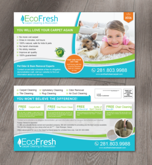 Design Direct mailer post card for Carpet Cleaning business  | Postcard Design by alex989