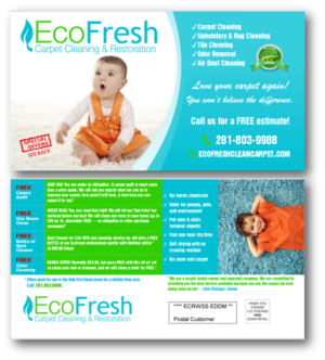 Design Direct mailer post card for Carpet Cleaning business  | Postcard Design by citygirl17