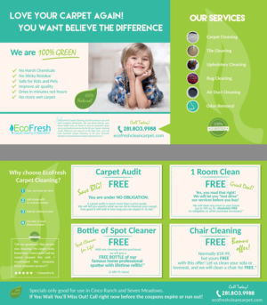 Postkarten-Design von oscarfayemendie für EcoFresh Carpet Cleaning  | Design: #13906572