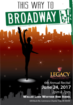 Diseño de Flyer por twos company para Legacy Dance Studio, LLC | Diseño: #13883763