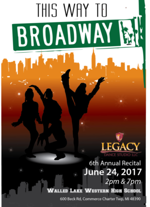 Diseño de Flyer por twos company para Legacy Dance Studio, LLC | Diseño: #13910890