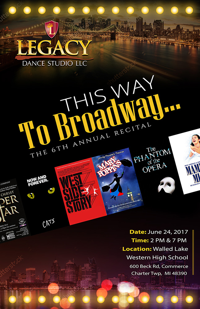 Diseño de Flyer por MauxDesign para Legacy Dance Studio, LLC | Diseño #13876387