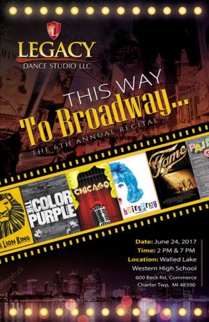 Diseño de Flyer por MauxDesign para Legacy Dance Studio, LLC | Diseño #13882047