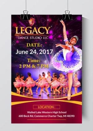 Design de Flyer par debdesign pour Legacy Dance Studio, LLC | Design : #13852191
