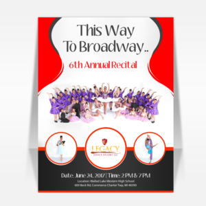 Diseño de Flyer por debdesign para Legacy Dance Studio, LLC | Diseño: #13893976