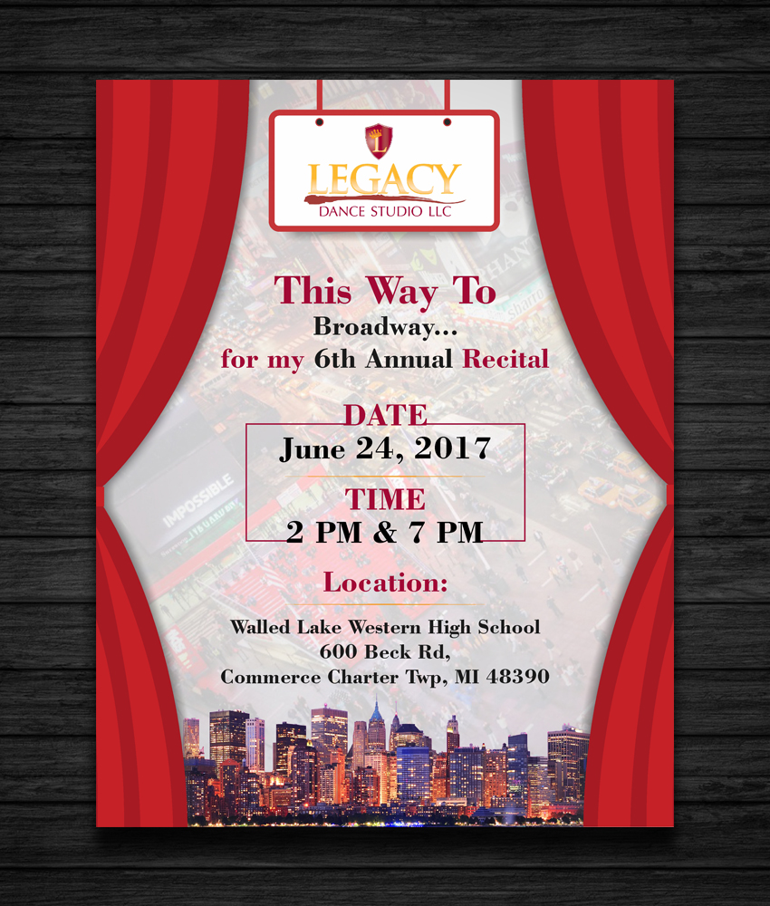 Diseño de Flyer por ecorokerz para Legacy Dance Studio, LLC | Diseño #13852274