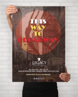 Recital Flyer - This Way to Broadway | Diseño de Flyer por Sarah Mathews