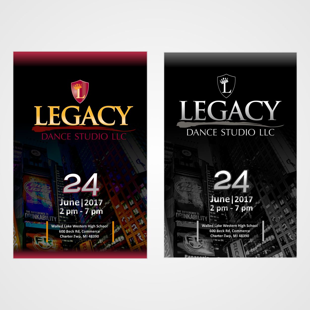 Diseño de Flyer por Nasib Sherani para Legacy Dance Studio, LLC | Diseño #13883149