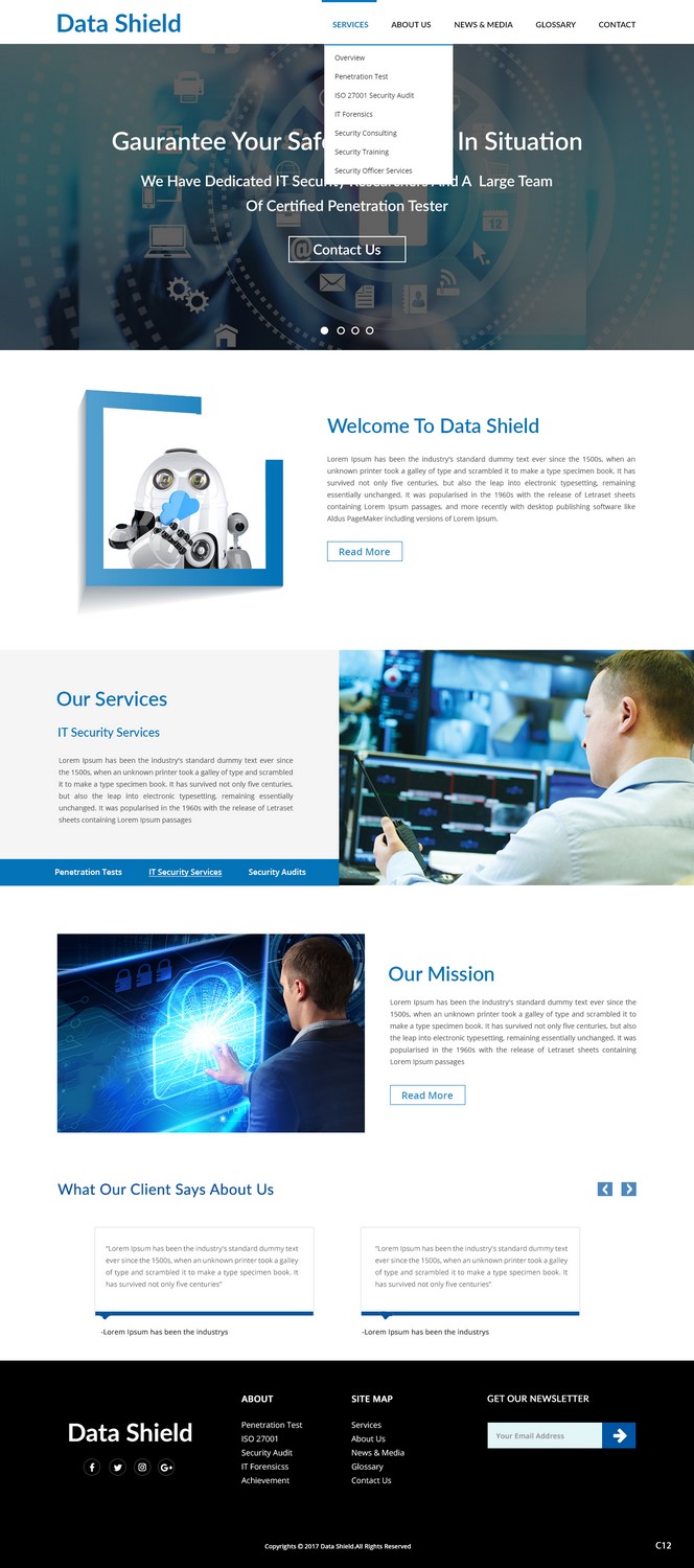 Web Design by pb for LUCY Security AG | Design #13858413