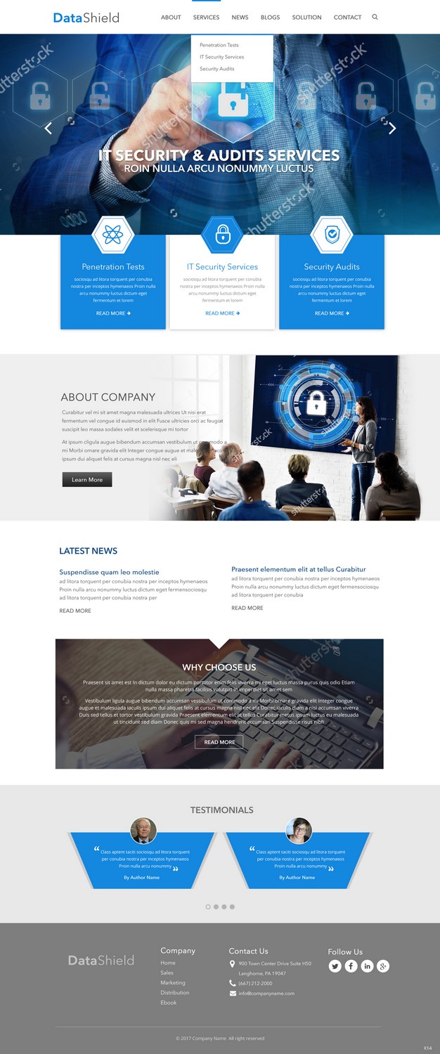 Web Design by pb for LUCY Security AG | Design #13858433