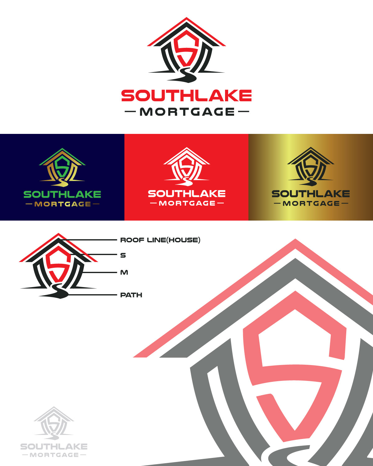 Logo Design by psychophic for Southlake Mortgage  | Design #13858714
