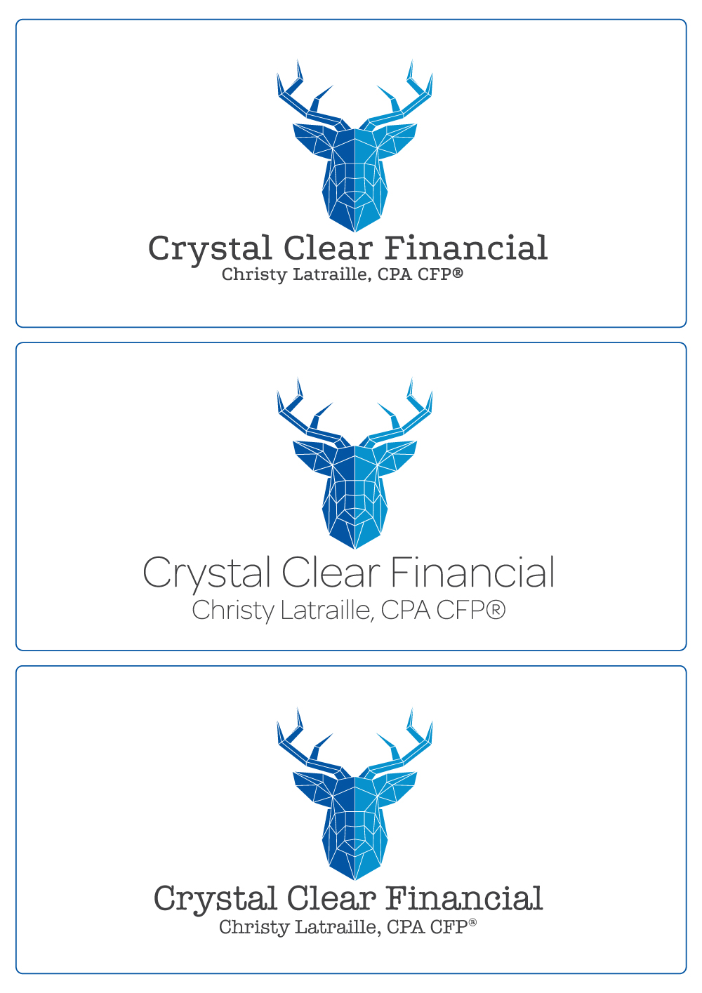 Logo Design by TylerMcGrath for Crystal Clear Financial | Design #13870295