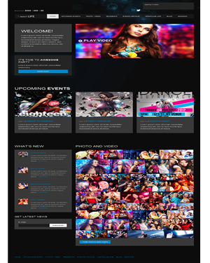 Web Design by Chaitanya S. for Holywood Events | Design: #2498385