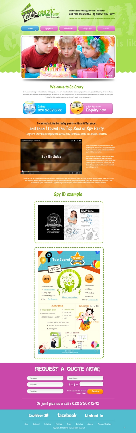 Diseño Web por pb para Holywood Events | Diseño #2495323