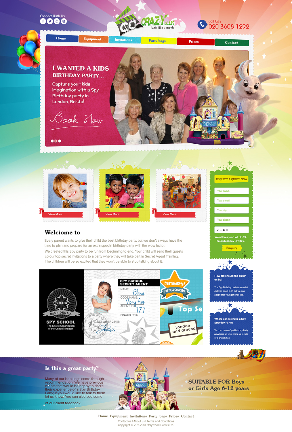 Web Design by the-lion-king for Holywood Events | Design #2494560