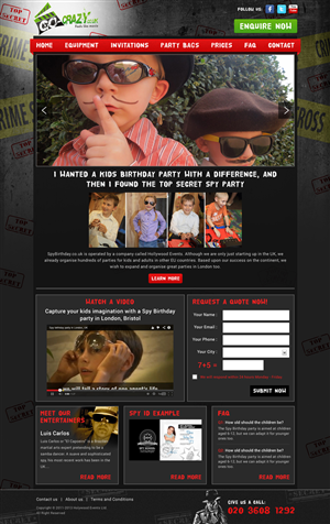 Web Design by Atom for Holywood Events | Design: #2505568