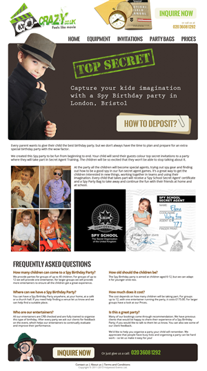 Diseño Web por jeckx2 para Holywood Events | Diseño #2507444