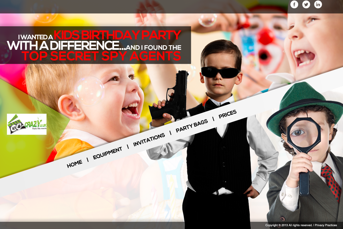 Web Design par 9tnine pour Holywood Events | Design #2500640