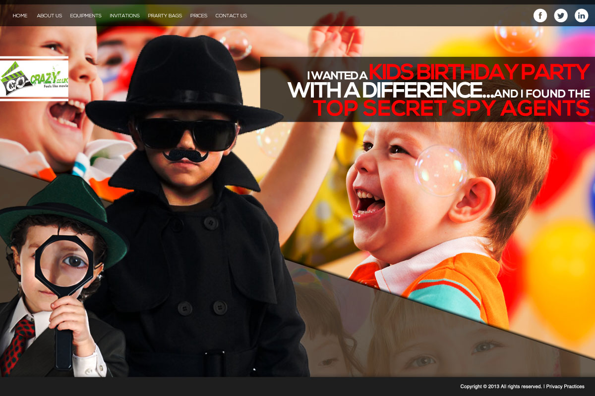 Web Design par 9tnine pour Holywood Events | Design #2503777