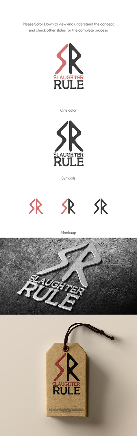 Logo Design by Adeel Hanif® for Slaughter Rule, LLC | Design #13986266