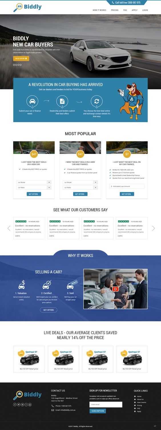 Web Design by pb for Biddly Enterprises Pty Ltd | Design #13895642