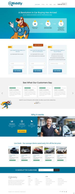 Web Design by pb for Biddly Enterprises Pty Ltd | Design: #13907959