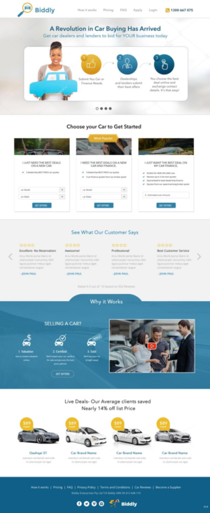 Web Design by pb for Biddly Enterprises Pty Ltd | Design: #13918816