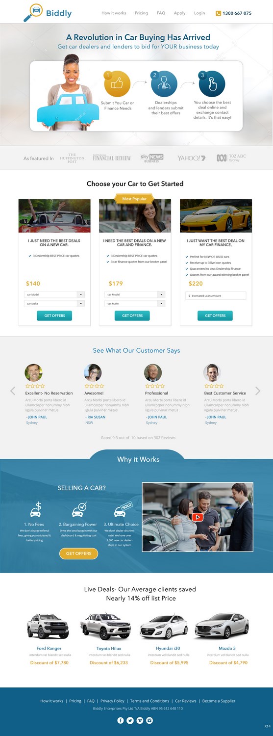 Web Design by pb for Biddly Enterprises Pty Ltd | Design #13940977