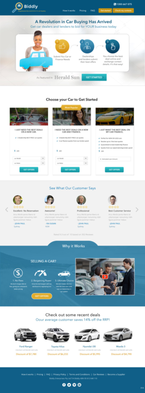 Web Design by pb for Biddly Enterprises Pty Ltd | Design: #13978134