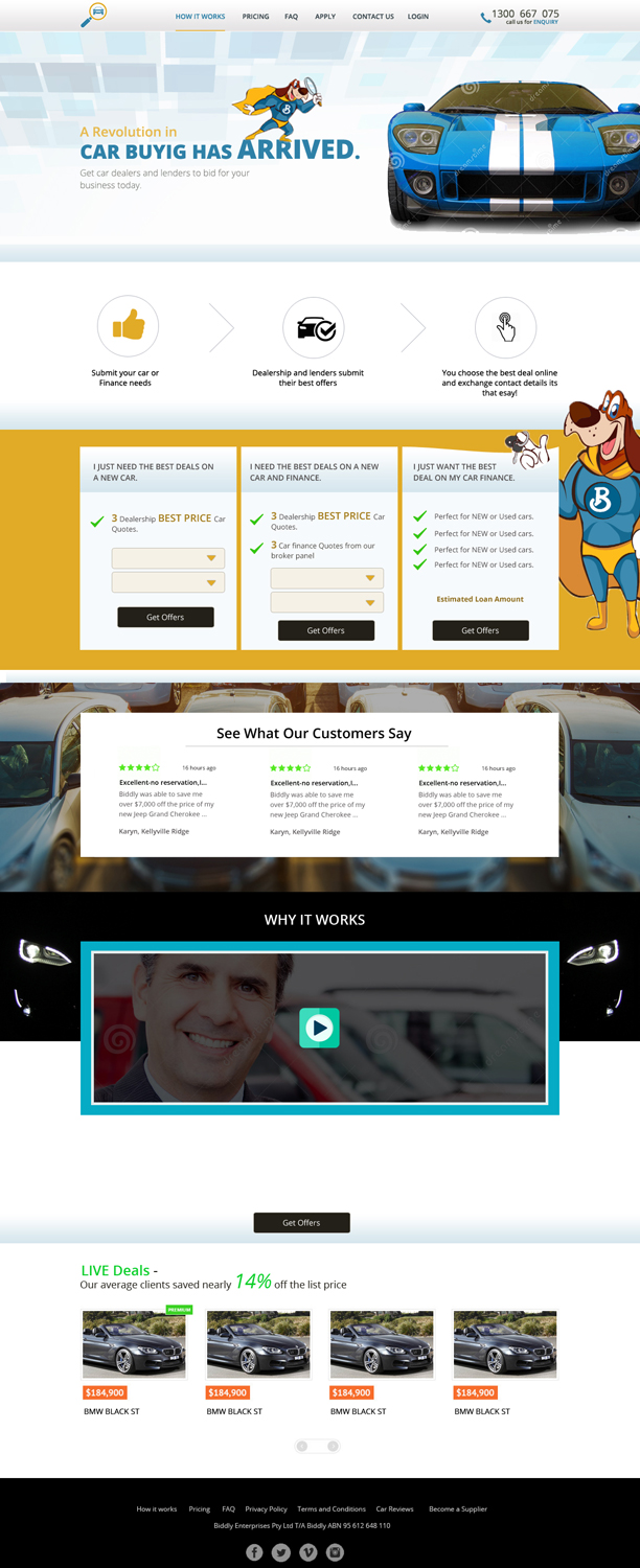 Diseño Web por GK para Biddly Enterprises Pty Ltd | Diseño #13891476