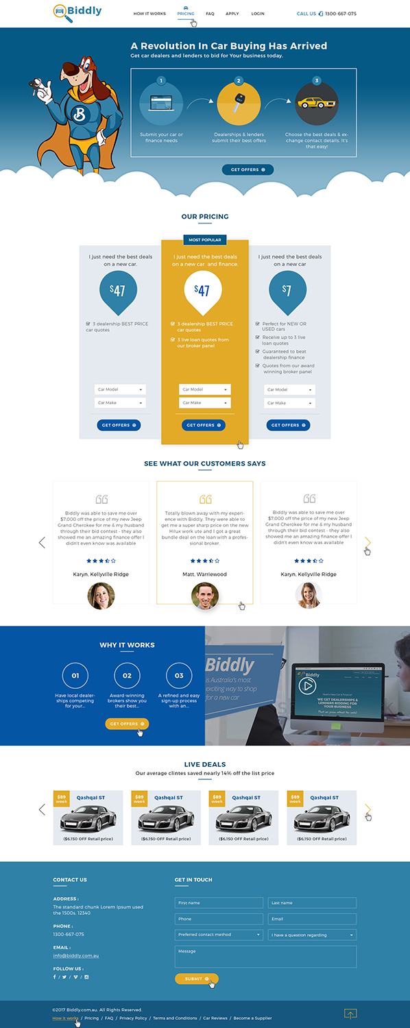 Web Design by Ved Web Services for Biddly Enterprises Pty Ltd | Design #13880000