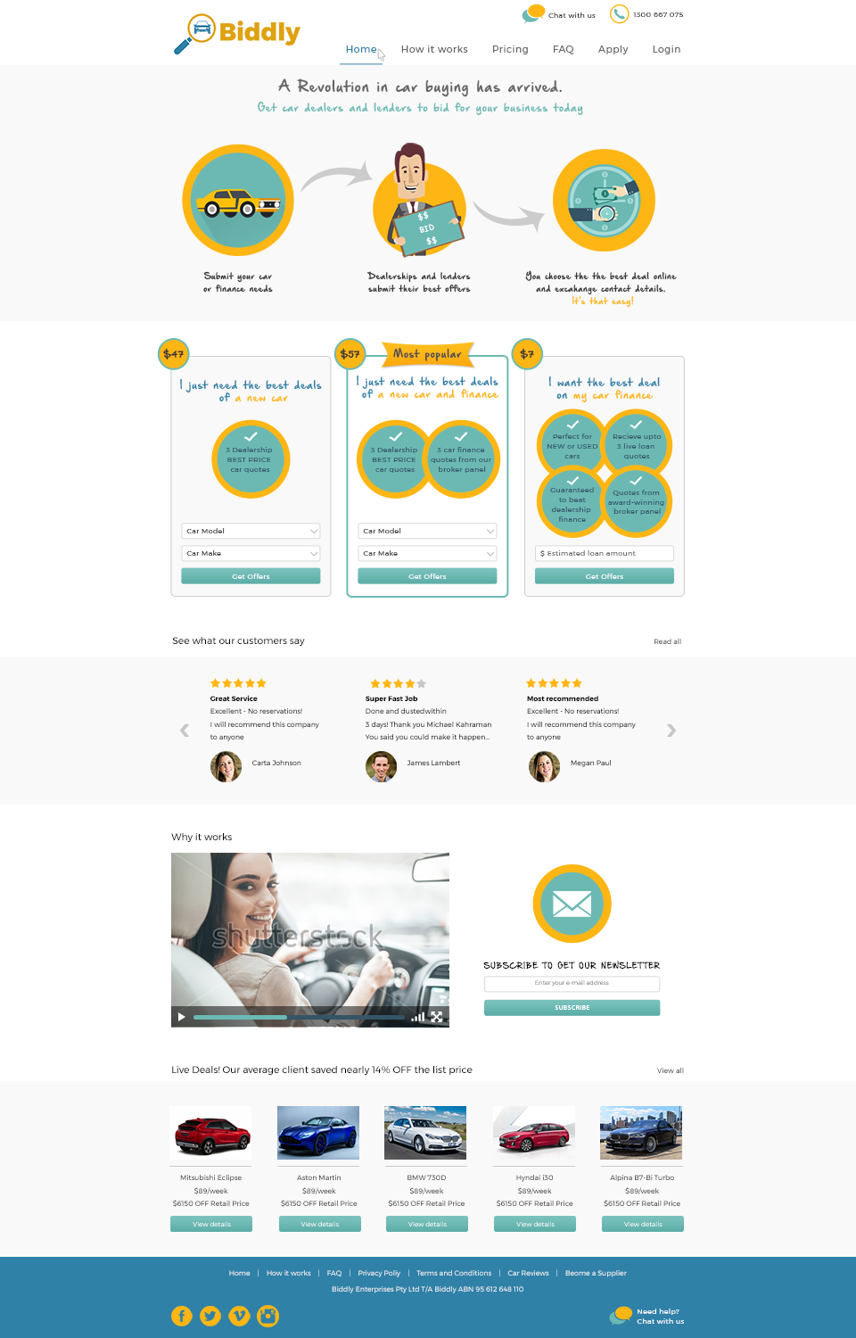 Web Design by nPixel for Biddly Enterprises Pty Ltd | Design #13902439