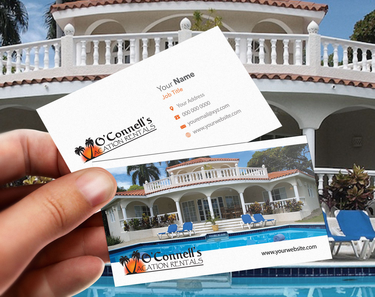 Business Card Design by Riz' for O'Connell's Vacation Rentals | Design #13865508