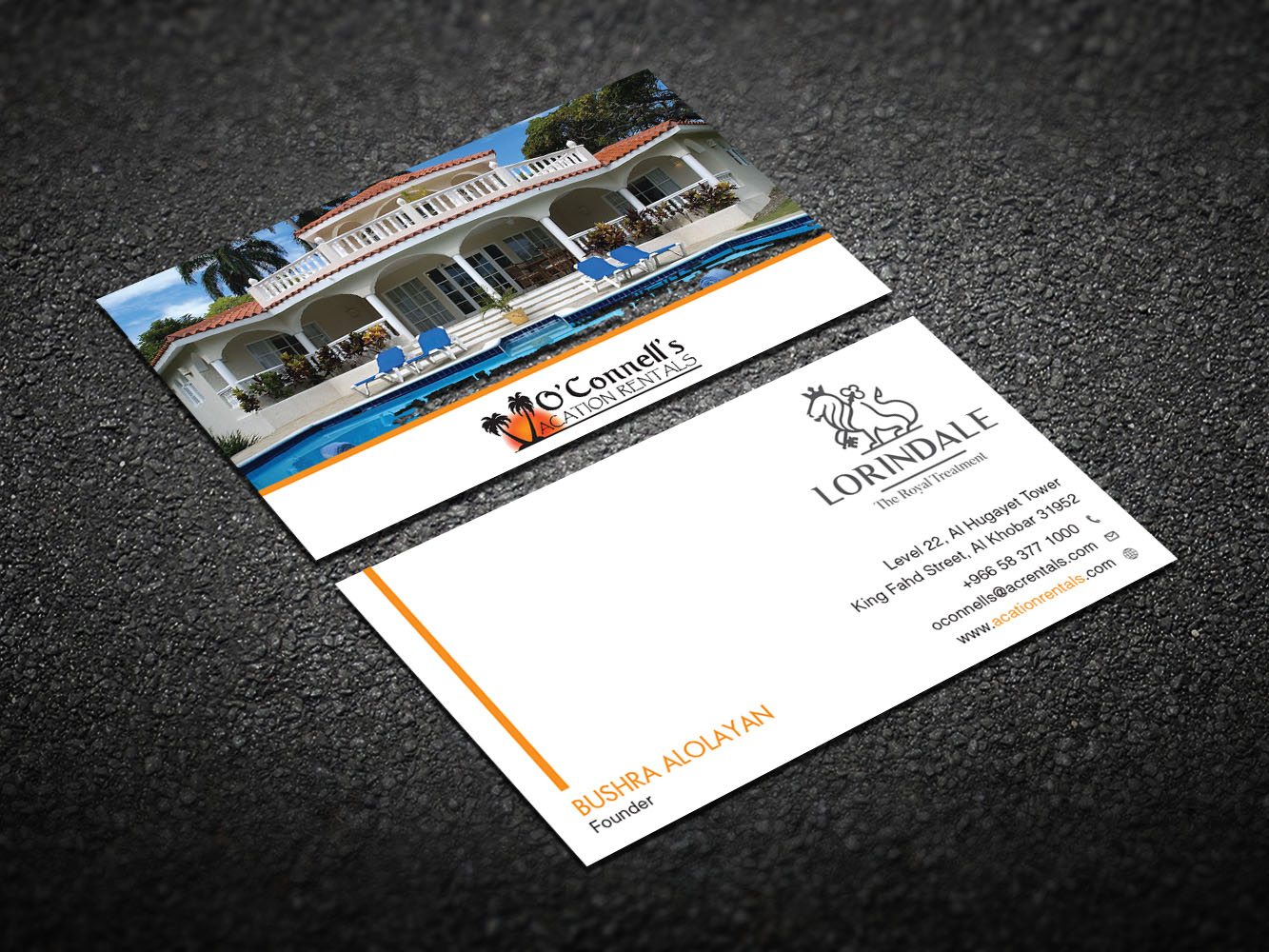 Business Card Design by Verified artistry for O'Connell's Vacation Rentals | Design #13878605