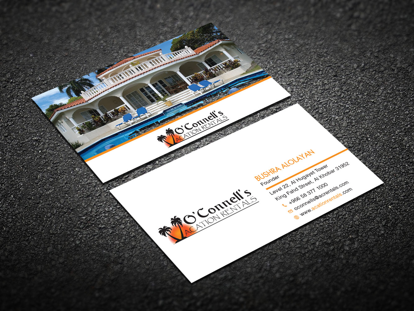 Business Card Design by Verified artistry for O'Connell's Vacation Rentals | Design #13878610