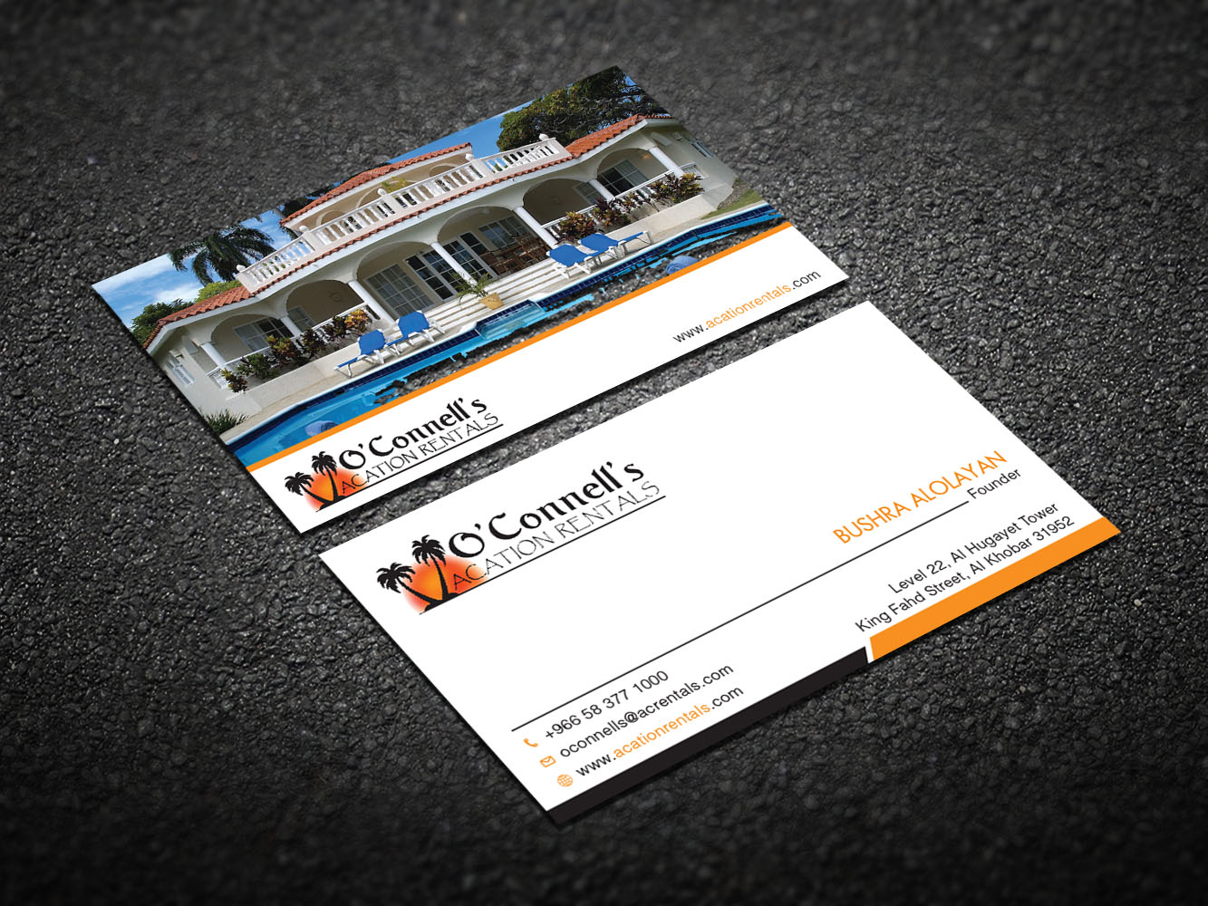 Business Card Design by Verified artistry for O'Connell's Vacation Rentals | Design #13878634
