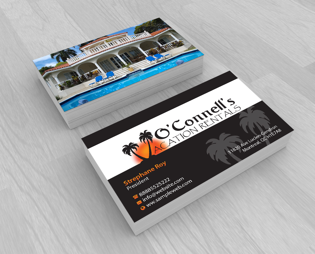 Business Card Design by Creations Box 2015 for O'Connell's Vacation Rentals | Design #13863157