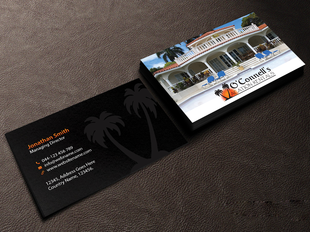 Business Card Design by Creations Box 2015 for O'Connell's Vacation Rentals | Design #13868541