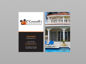 Design de Carte de Visite par Creations Box 2015 pour O'Connell's Vacation Rentals | Design : #13868590
