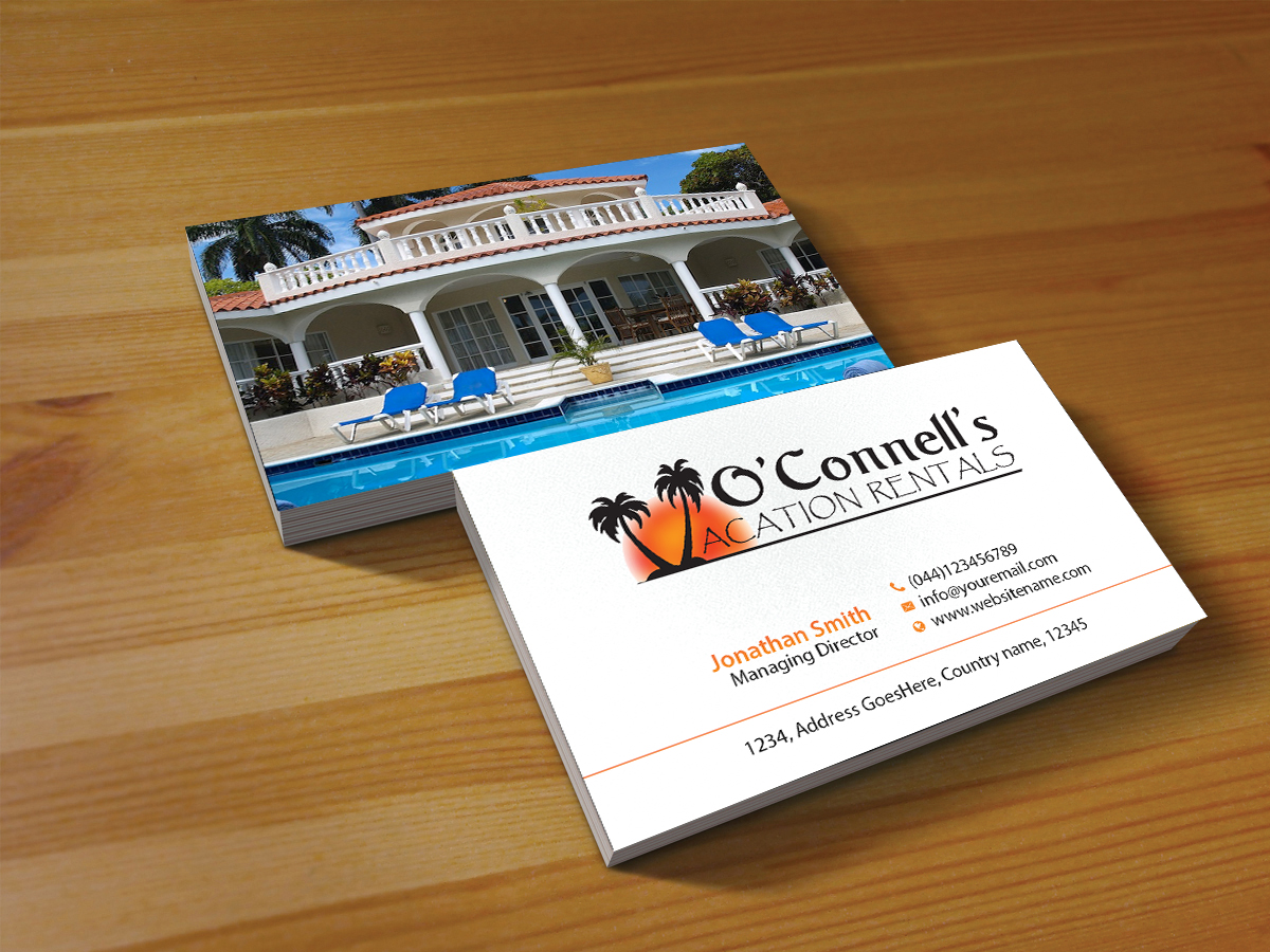 Business Card Design by Creations Box 2015 for O'Connell's Vacation Rentals | Design #13868592