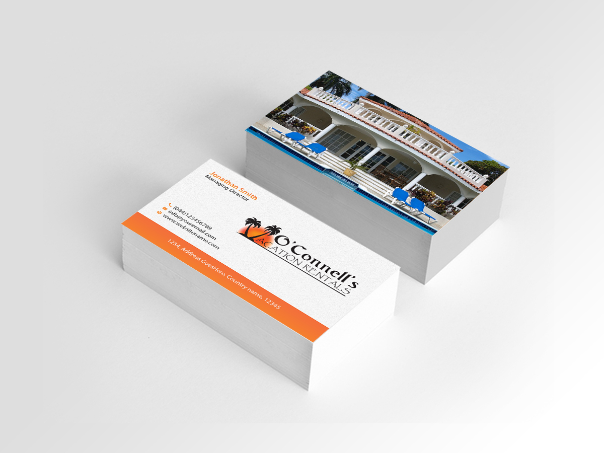 Business Card Design by Creations Box 2015 for O'Connell's Vacation Rentals | Design #13868593