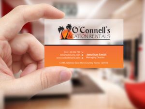 Design de Carte de Visite par Creations Box 2015 pour O'Connell's Vacation Rentals | Design : #13868602