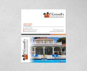 Visitenkarten-Design von chandrayaan.creative für O'Connell's Vacation Rentals | Design: #13880333
