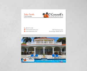 Visitenkarten-Design von chandrayaan.creative für O'Connell's Vacation Rentals | Design: #13880334