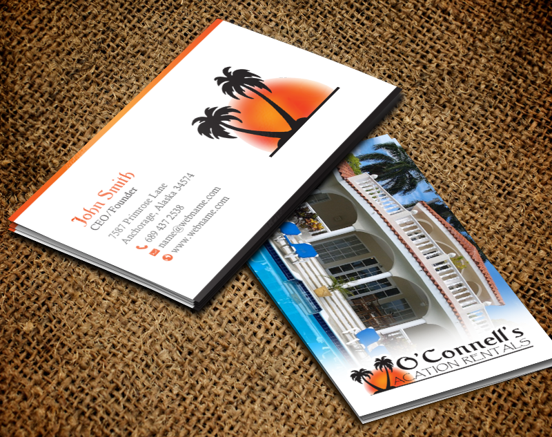 Diseño de Tarjeta de Presentación por chandrayaan.creative para O'Connell's Vacation Rentals | Diseño #13880339