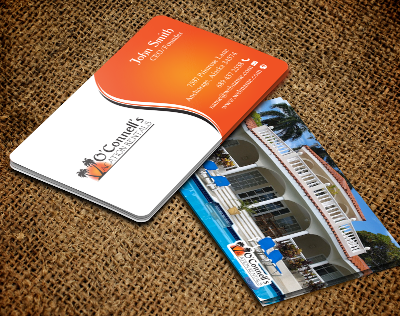 Business Card Design by chandrayaan.creative for O'Connell's Vacation Rentals | Design #13880350
