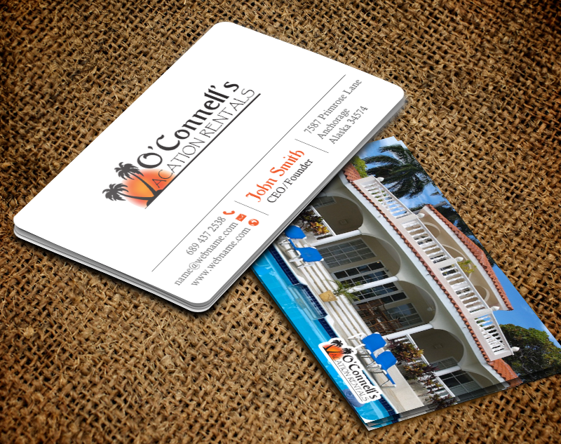Business Card Design by chandrayaan.creative for O'Connell's Vacation Rentals | Design #13880356