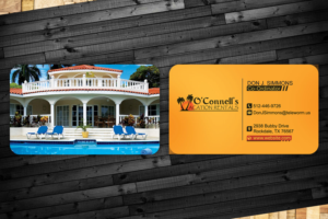 Business Card Design by Versatile.Designer for O'Connell's Vacation Rentals | Design: #13884244