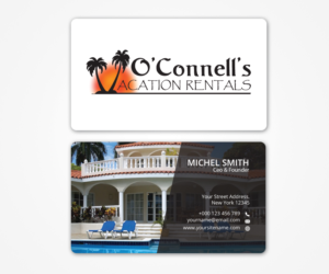 Business Card Design by Graphic Flame for O'Connell's Vacation Rentals | Design: #13866092